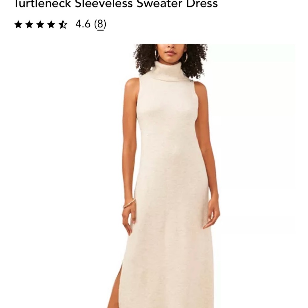 Vince Camuto Ribbed Turtleneck Dress